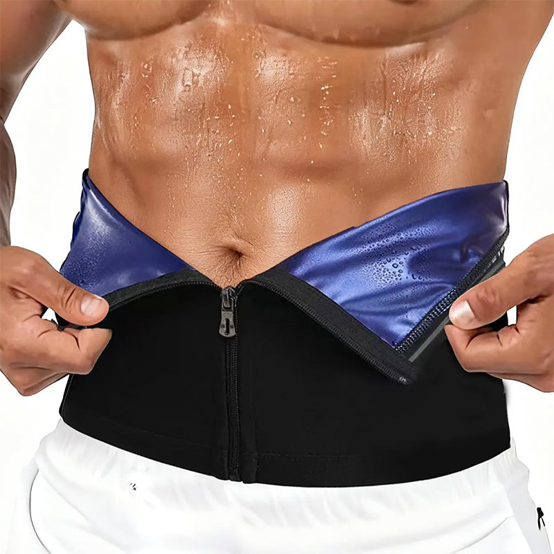 🏃♂️ Men's Waist Trainer Sweat Belt – Compression, Trimmer, Sauna Effect ✨