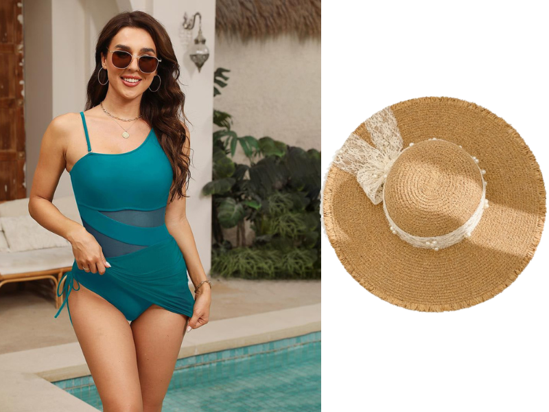 💎 50% OFF! 💎 Women's Sexy One-Piece Swim Dress – Ruched Slim Fit, High-Waisted Tummy Control & Sheer Mesh Detail 🩱✨