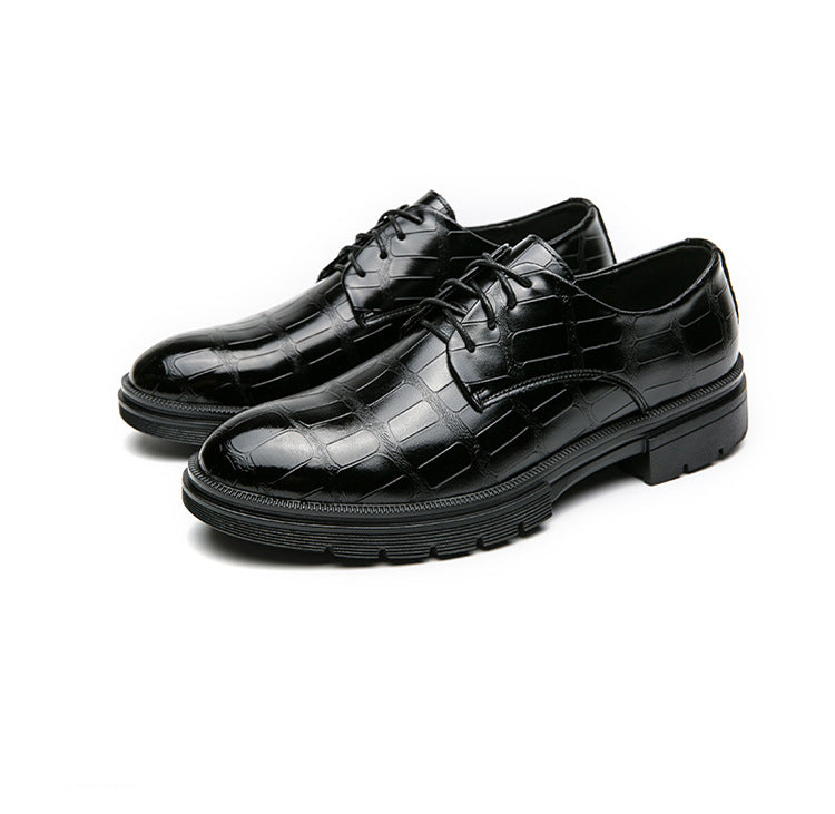 🎁Clearance Sale 50% OFF⏳Men's Fashion Crocodile Print Casual Business Leather Shoes