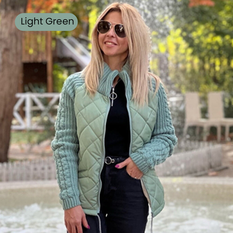 ✨2026 Collection at 50% OFF & FREE SHIPPING🎁Women's Knit Patchwork Puffy Jacket