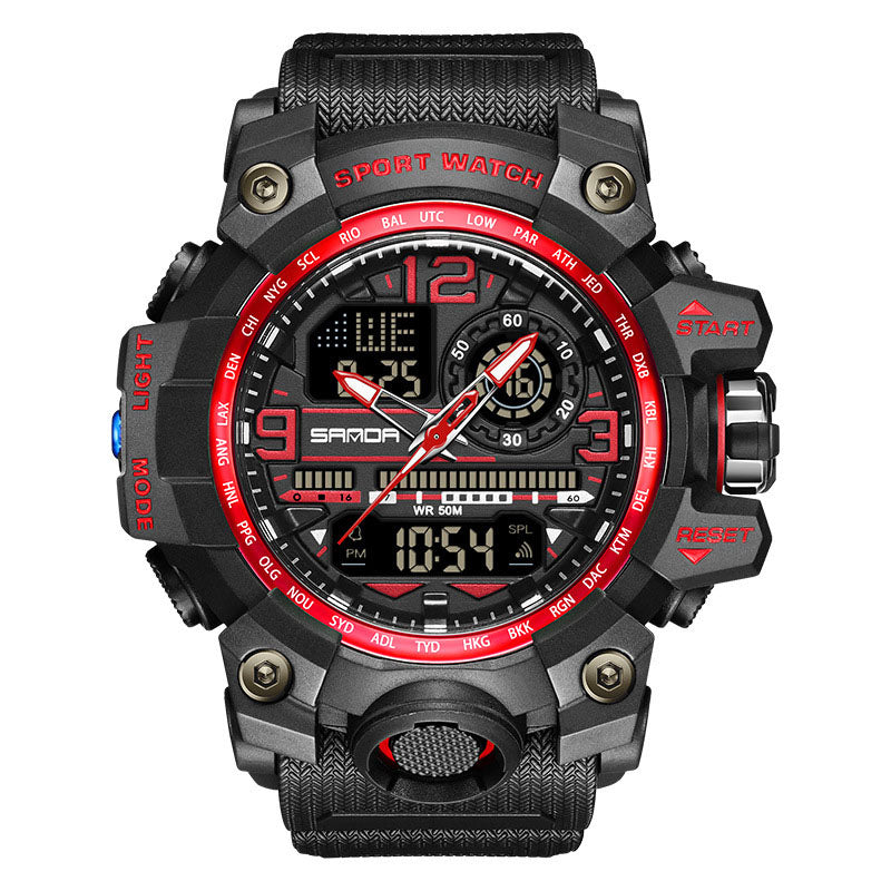 ⌚ 50% OFF NOW! 💦 Men's Multifunctional Waterproof Luminous Watch – 50M, Shockproof & Night Vision 🌃