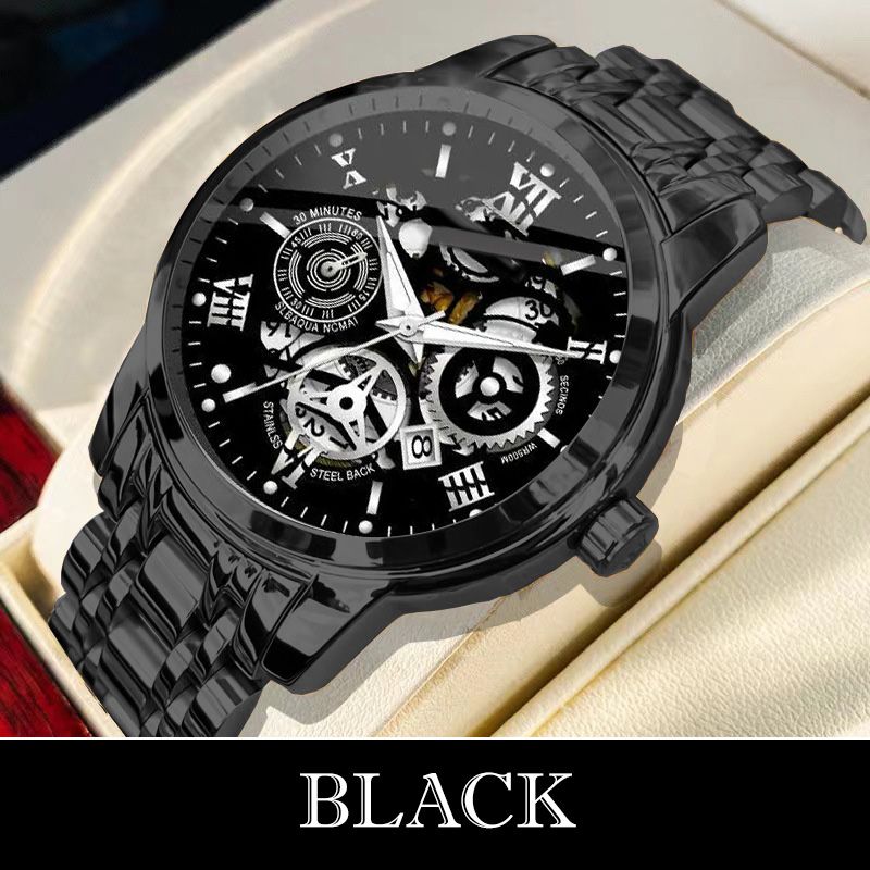 🎄Christmas Sale 80% OFF🔥Men's Waterproof Roman Skeleton Automatic Mechanical Watch