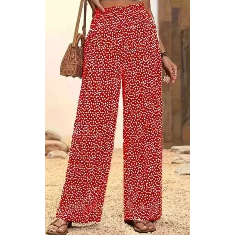 👖 40% OFF NOW! ✨ Women's Smocked High Waist Wide Leg Pants – Flattering Fit, Breathable Fabric & Effortless Style 🌸
