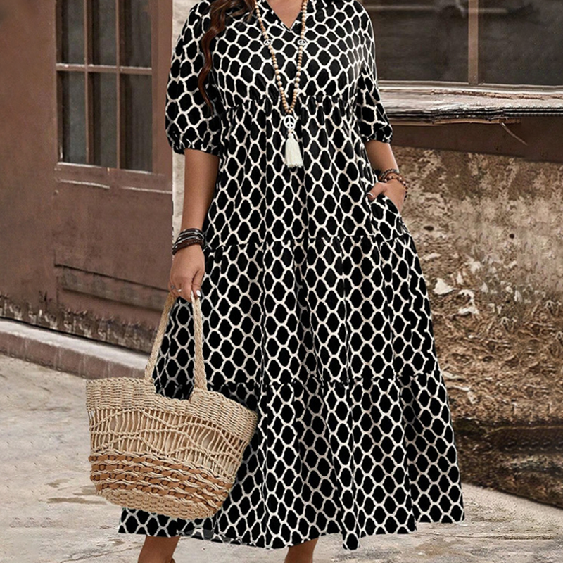 🌺 50% OFF NOW!✨ Bohemian Printed Maxi Dress – Casual, Flowy & Chic – Elegant Summer Vacation Long Dress 👗
