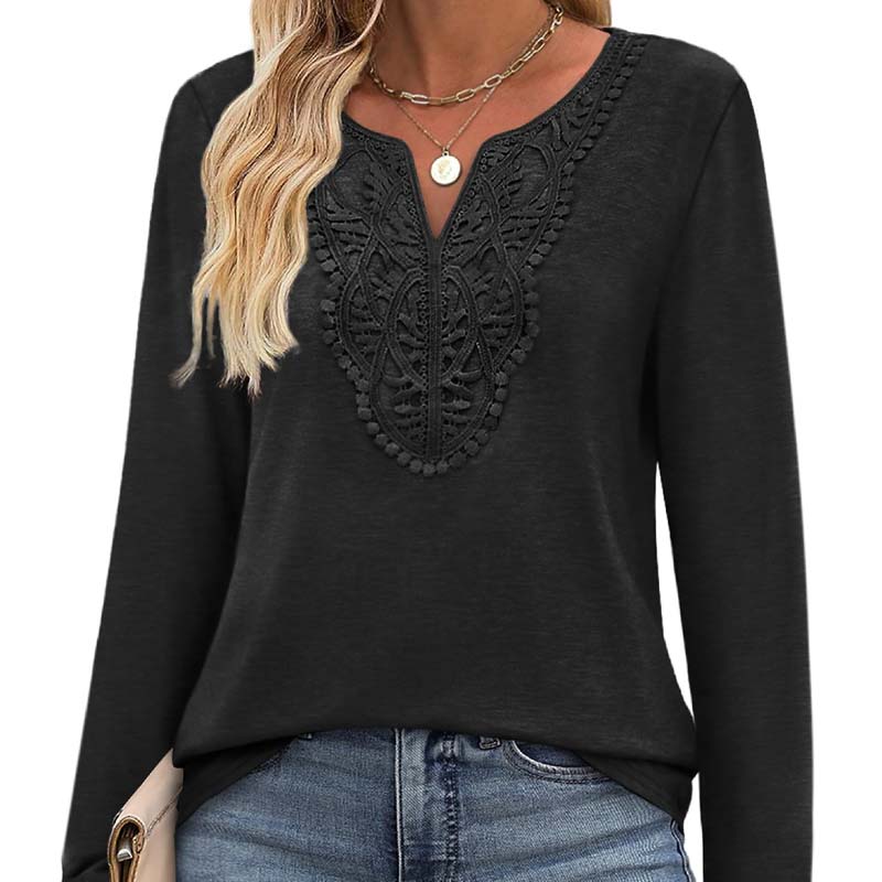 🔥 2026 Fresh Drops | Flat 50% OFF Today! 💸Women’s Elegant V-Neck Long Sleeve Top