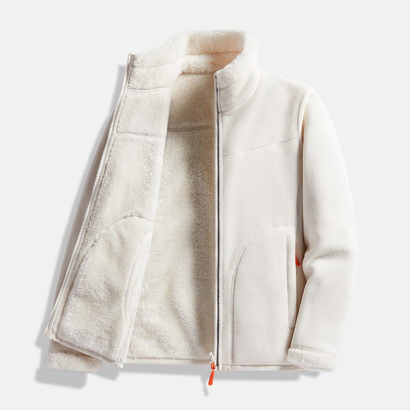 A Soft, Warm Zip-Up Knit Jacket for Chilly Days