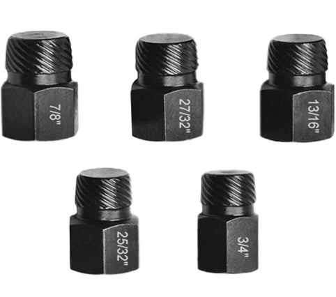 Juego de extractores de tornillos y pernos