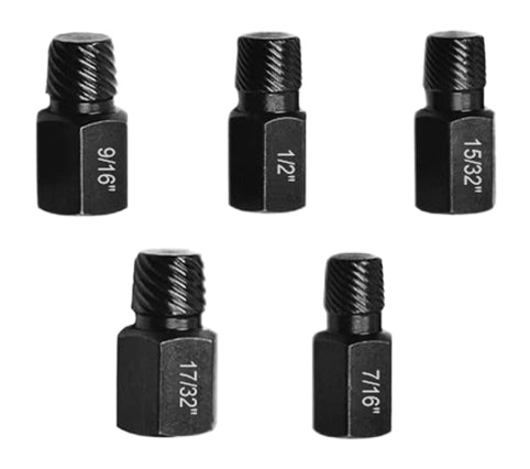 Juego de extractores de tornillos y pernos