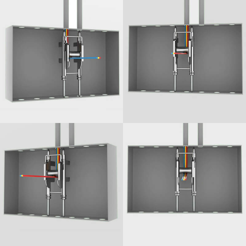 Ayuda profesional para tirar de cables