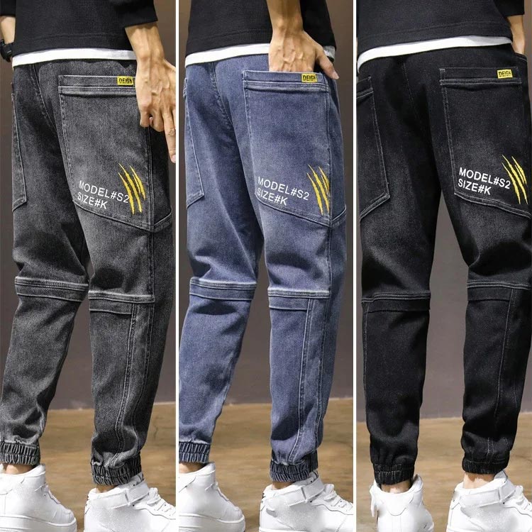 Men's Casual Hiking Jeans With Large Pockets