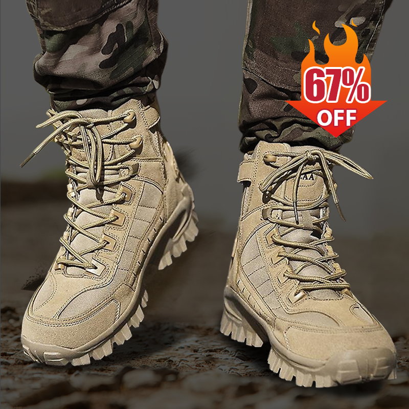 🥾50% OFF LAST DAY! 🔥 Tactical Sports Boots - Waterproof & Non-Slip Grip, Reinforced Toe for Outdoor/Training/Military Use ⚡📦