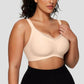 💖	 Women Wireless V Neck Crossover Mesh Bra