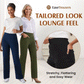 G4Free Loose High-Waist Business Casual Pants Yoga Pants Women Wide Leg Pants with Pockets Comfortable Athletic Sweatpants