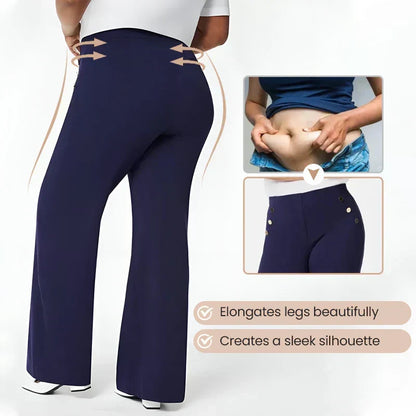 👖 50% OFF NOW! ✨ High-Waist Wide Leg Pants – Figure-Flattering, 3 Adjustable Lengths & Super Stretch 🏃‍♀️