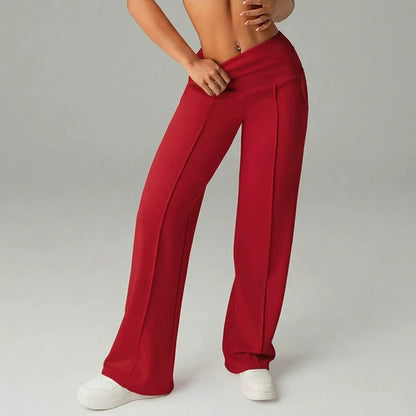 🥳2026 HOT SALE🥳💞50K+ SOLD!☕🧘‍♀️Women's High Waist Wide Leg Pants – Soft stretch fabric, gentle tummy control! Flattering fit for every shape. Easy pull-on, no tricky buttons. Your everyday essential. 🧵🦵