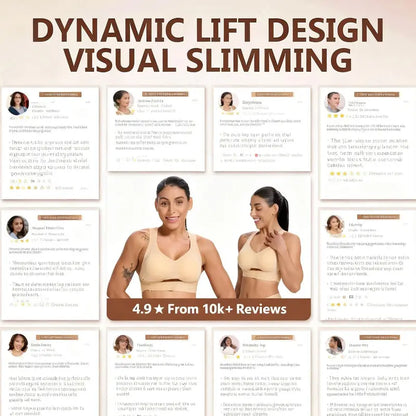 Hot Sale 50% OFF!🌸Women’s Beige Wireless Bra, Soft Breathable Non-removable Moulded Cups, Yoga Fitness Sportswear for Gym & Daily Training