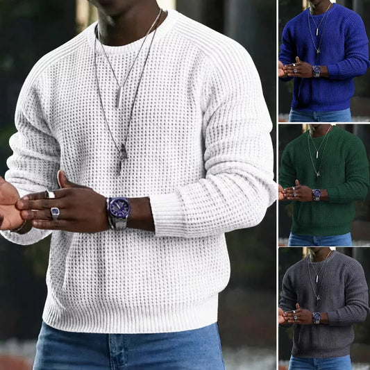 ✨2026 Collection at 50% OFF & FREE SHIPPING🎁JMIERR Men's Crewneck Sweater Soft Casual Sweaters Classic Long Sleeve Pullover Sweaters with Ribbing Edge