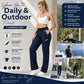 ☁️All-Day Comfort, One Pair Endless Outfits👖 Women's Cargo Trousers – Elastic Drawstring Waist & Relaxed Straight Leg  ✨