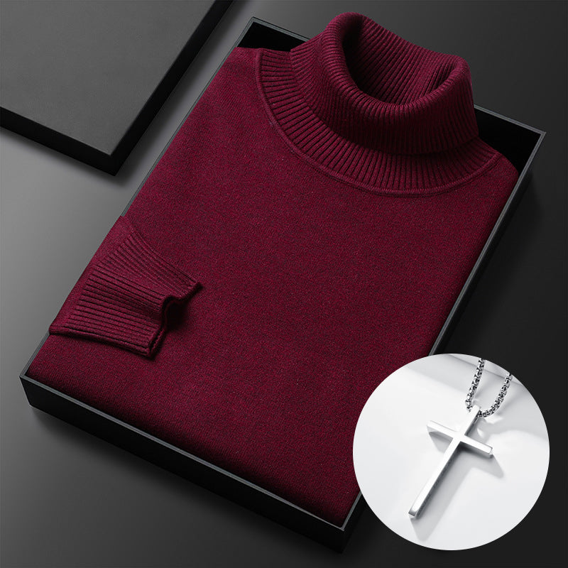 ⏳ 2026 Hot Sale!  ⏰Men's Solid Color Premium Turtleneck Sweater👔