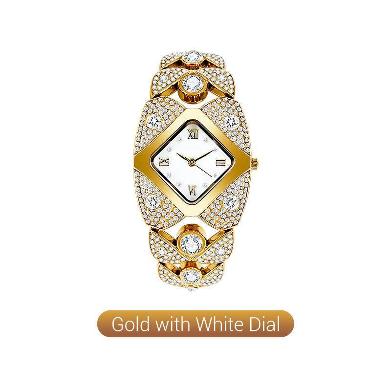 💜Retro Quartz Watch with Sparkling Rhinestones⌚
