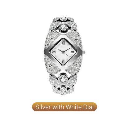 💜Retro Quartz Watch with Sparkling Rhinestones⌚