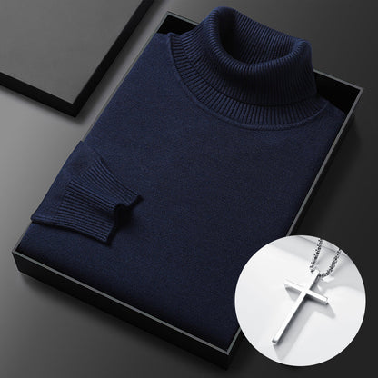 ⏳ 2026 Hot Sale!  ⏰Men's Solid Color Premium Turtleneck Sweater👔