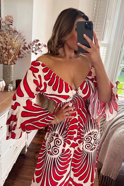 💃Hot Sale🔥Vintage Floral Ruffle Sleeve Jumpsuit