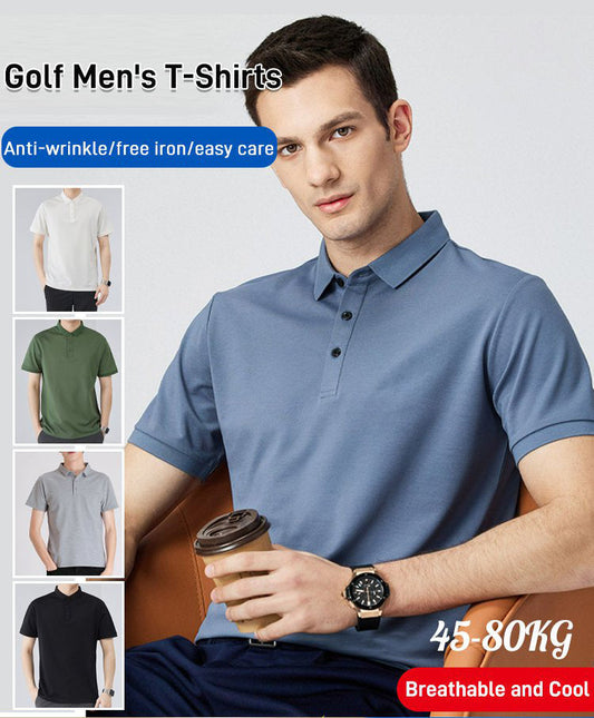 Camisa de golf de talla grande para hombre 