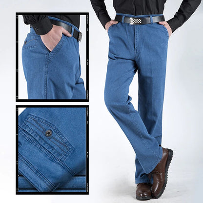 💎 60% OFF! 💎 Men's Slim Fit Hip-Lifting Jeans – High Waist, Straight Cut & All-Day Comfort for a Sharper Silhouette 👖🔥