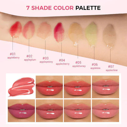 ⚡50K+ SOLD!✨Nooni Apple Hydrating Moisturizer Plump Transfer-proof Glossy Lip Stain Oil💋