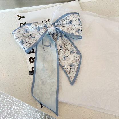 📢📢LIMITED-TIME 50% OFF!!🌸Elegant double-layer printed silk scarf, suitable for draping over handbags