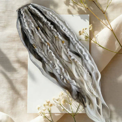 💁🏽‍♀️✨Bohemian Textured Ponytail | Instant Dreadlock Hair Extension | Easy Clip-In for Festivals & Nights Out