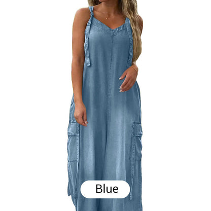 💕Limited Sale 50% OFF💕Women's Loose Wide-Leg Jumpsuit with Pockets