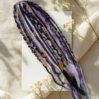 💁🏽‍♀️✨Bohemian Textured Ponytail | Instant Dreadlock Hair Extension | Easy Clip-In for Festivals & Nights Out