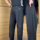 Men's Casual Sports Short Sleeve Long Pants Two-Piece Set