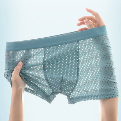 🎉 2026 Sale — Over 30,000 Sold! 💞 Ice Silk Cool mesh boxer shorts