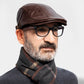 Newsboy Leather Hats for Men