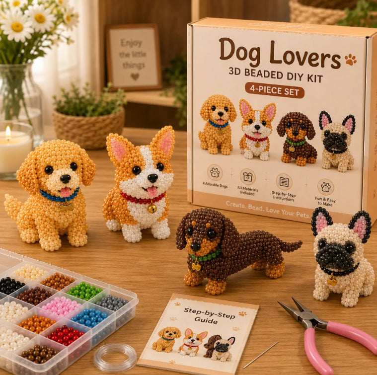 🏆Limited Time Sale 59% OFF🧵✨Petite 3D Beaded Animal Craft Kit