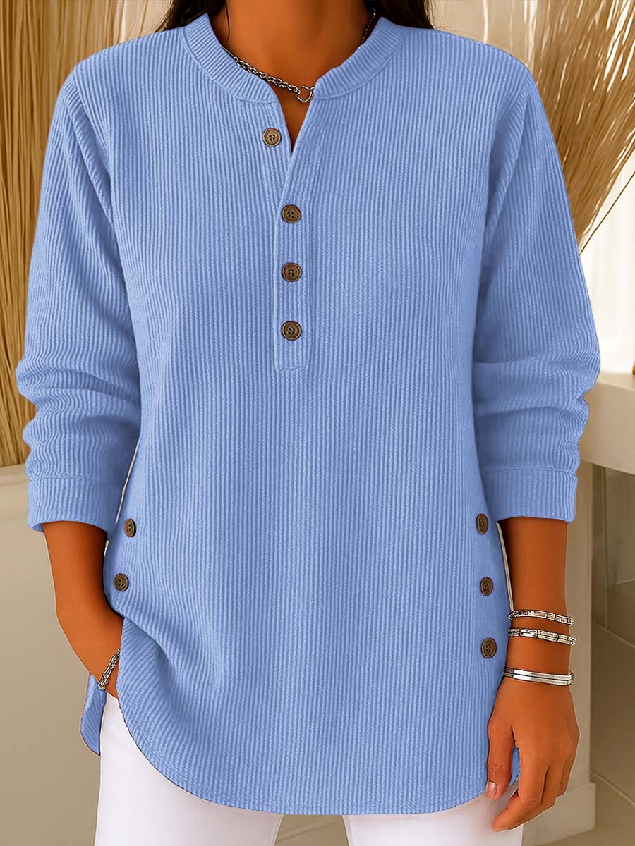 ⌛️Last Week Sale 50% Off💃Women's Solid Color Crew Neck Long Sleeve Casual Loose Knit Pullover