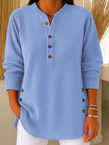 ⏰Last Day Sale 50% Off💃Women's Solid Color Crew Neck Long Sleeve Casual Loose Knit Pullover