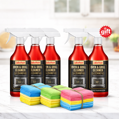 ✨ Oven & Grill Cleaner Spray – Dissolves Grease in 5 Mins, No Scrubbing & Eliminates Odors 🔥  21 Reviews