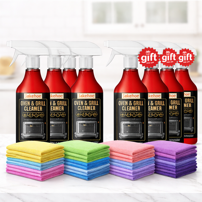 ✨ Oven & Grill Cleaner Spray – Dissolves Grease in 5 Mins, No Scrubbing & Eliminates Odors 🔥  21 Reviews