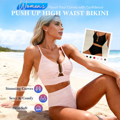 🎉 This Week's Special Offer – 50% off ✨ Women's High-Waisted Push-Up Bikini