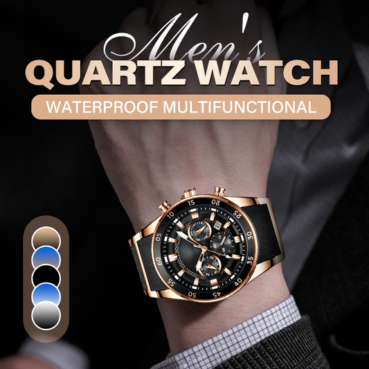 🔥Hot Sale Offers-Men's Waterproof Multifunctional Quartz Watch