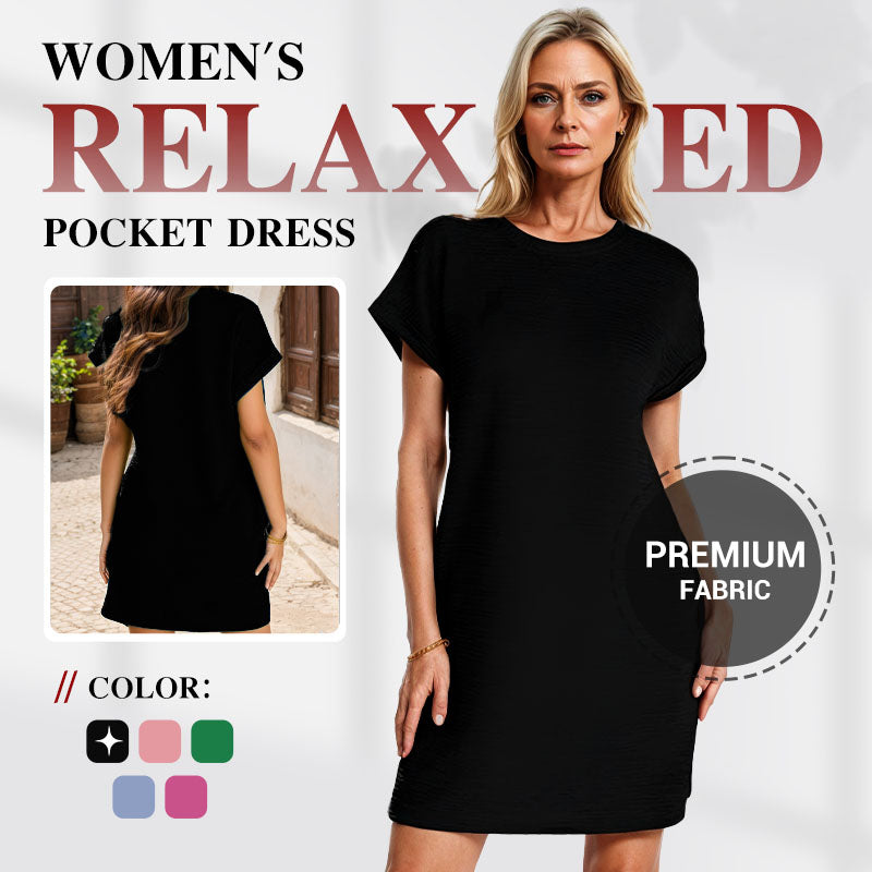 💎 50% OFF! 💎 Women's Relaxed Pocket Dress – Breathable Cotton-Linen Blend, Roll-Up Sleeves & Effortless Everyday Style 🌿👗