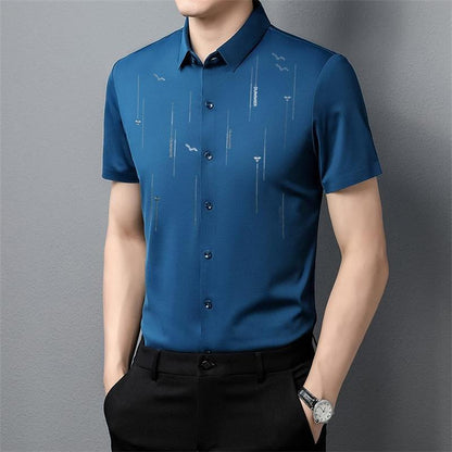 Camisa verano seda antiarrugas