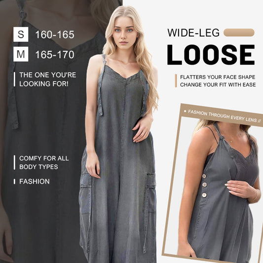 💕Limited Sale 50% OFF💕Women's Loose Wide-Leg Jumpsuit with Pockets