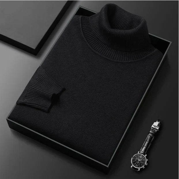 ⏳ 2026 Hot Sale!  ⏰Men's Solid Color Premium Turtleneck Sweater👔