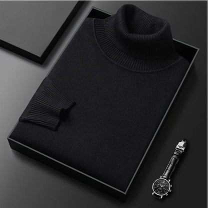 ⏳ 2026 Hot Sale!  ⏰Men's Solid Color Premium Turtleneck Sweater👔