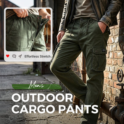 Built for Men Who Do More Than Sit Around! Men's Cotton Tactical Cargo Pants with Stretch-Friendly Comfort, Practical Multi-Pocket Storage & a Rugged Outdoor Look — From Weekend Adventures to Everyday Work! 💪